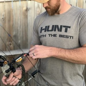 Hunt With The Best T-Shirt - Gray